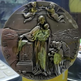 MEDALLON ENMARCADO JOSEMARIA ESCRIVA DE BALAGUER (4)